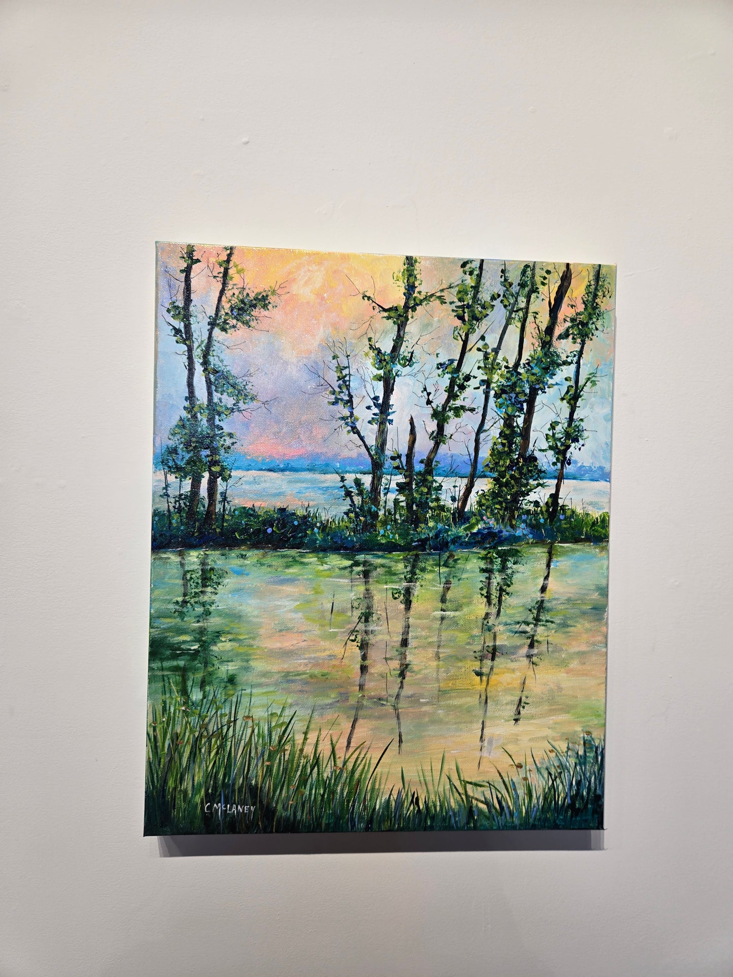 "Peace by water" by Carolyn McLaney