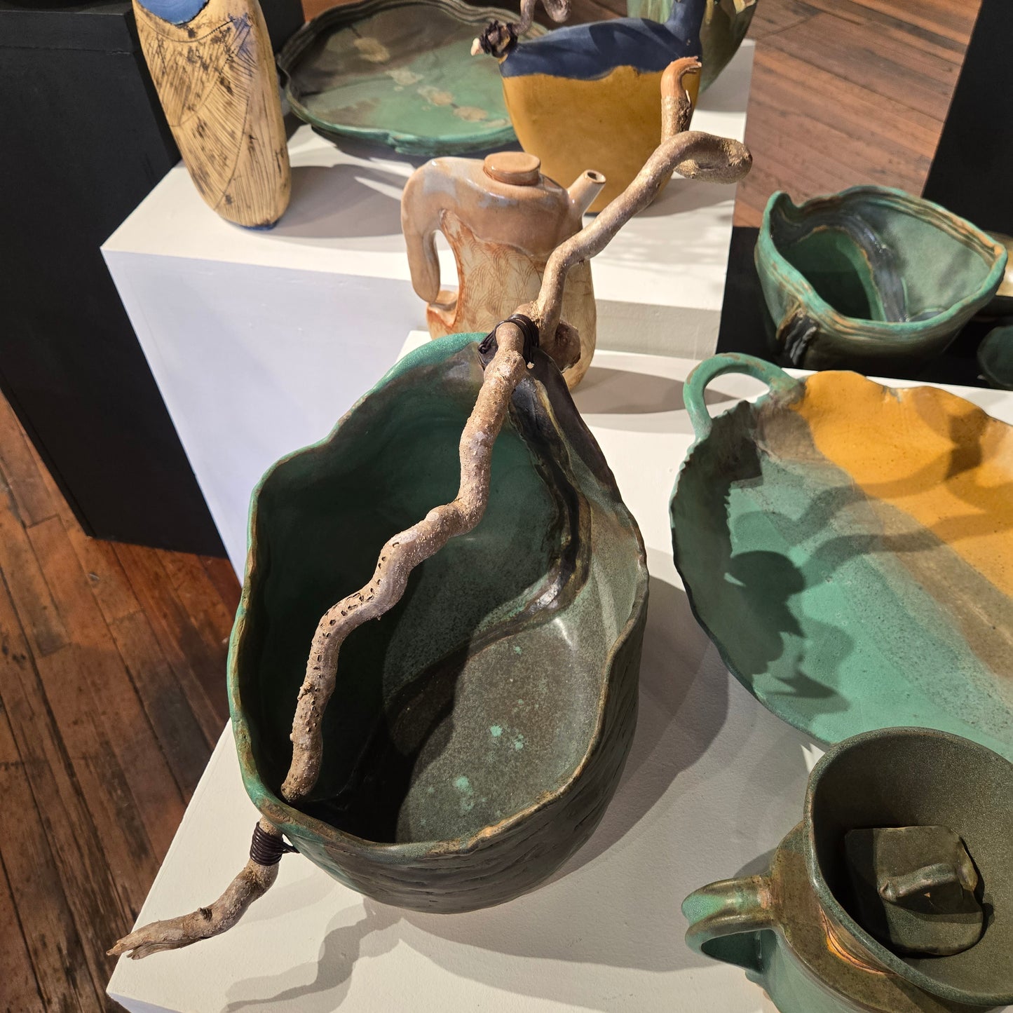 "Clay Basket" by Nancy Fischman