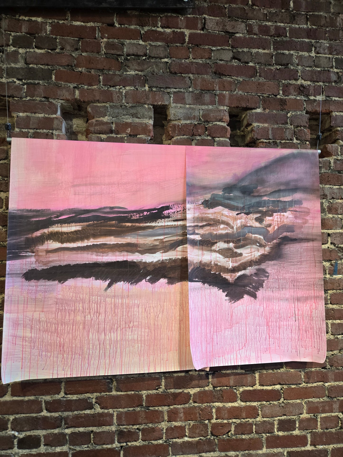 "Black Is Not a Colour (diptych part A)" by Paula Fraile