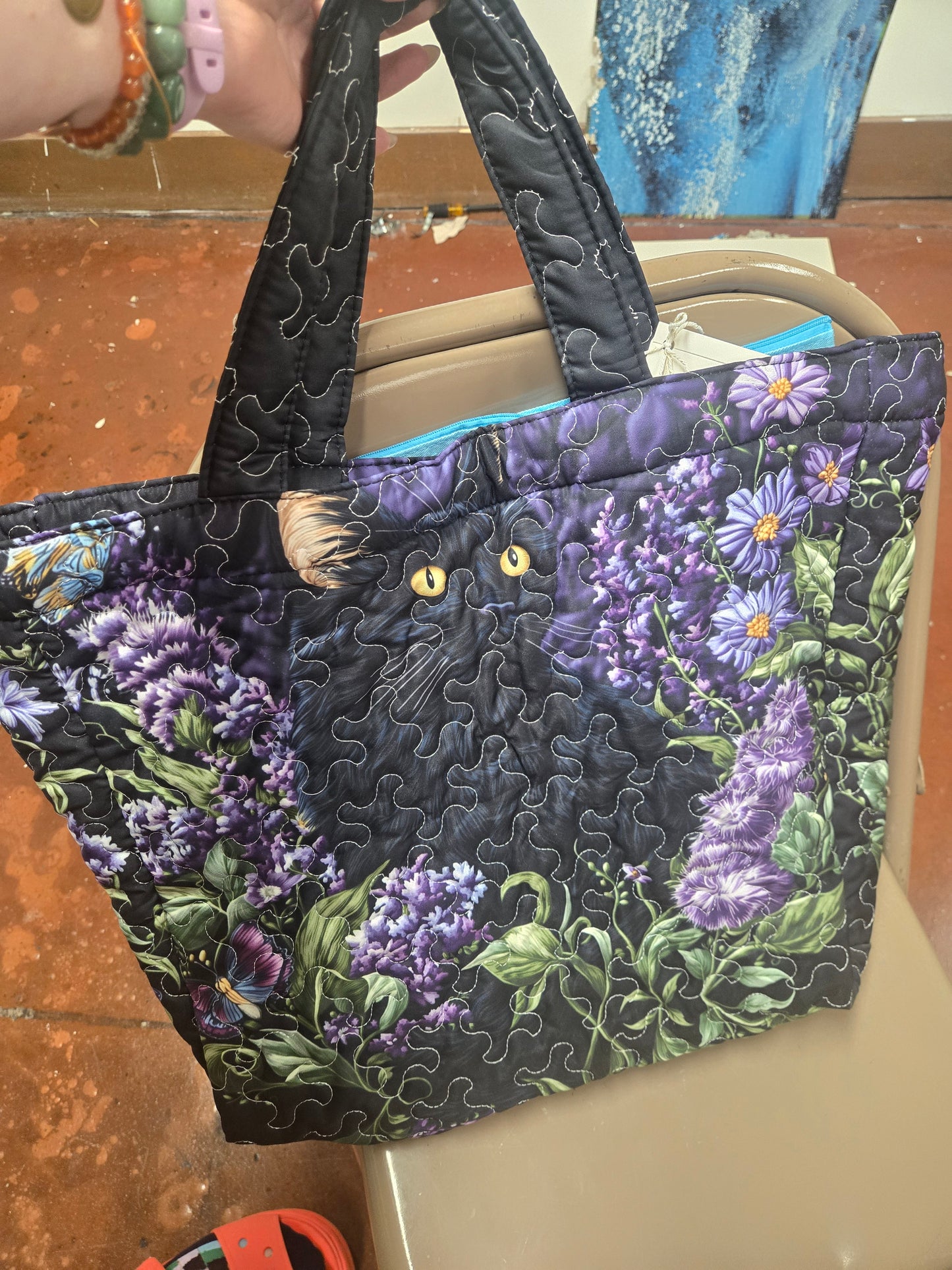 "Large cat tote" by Skipp Borders ATF