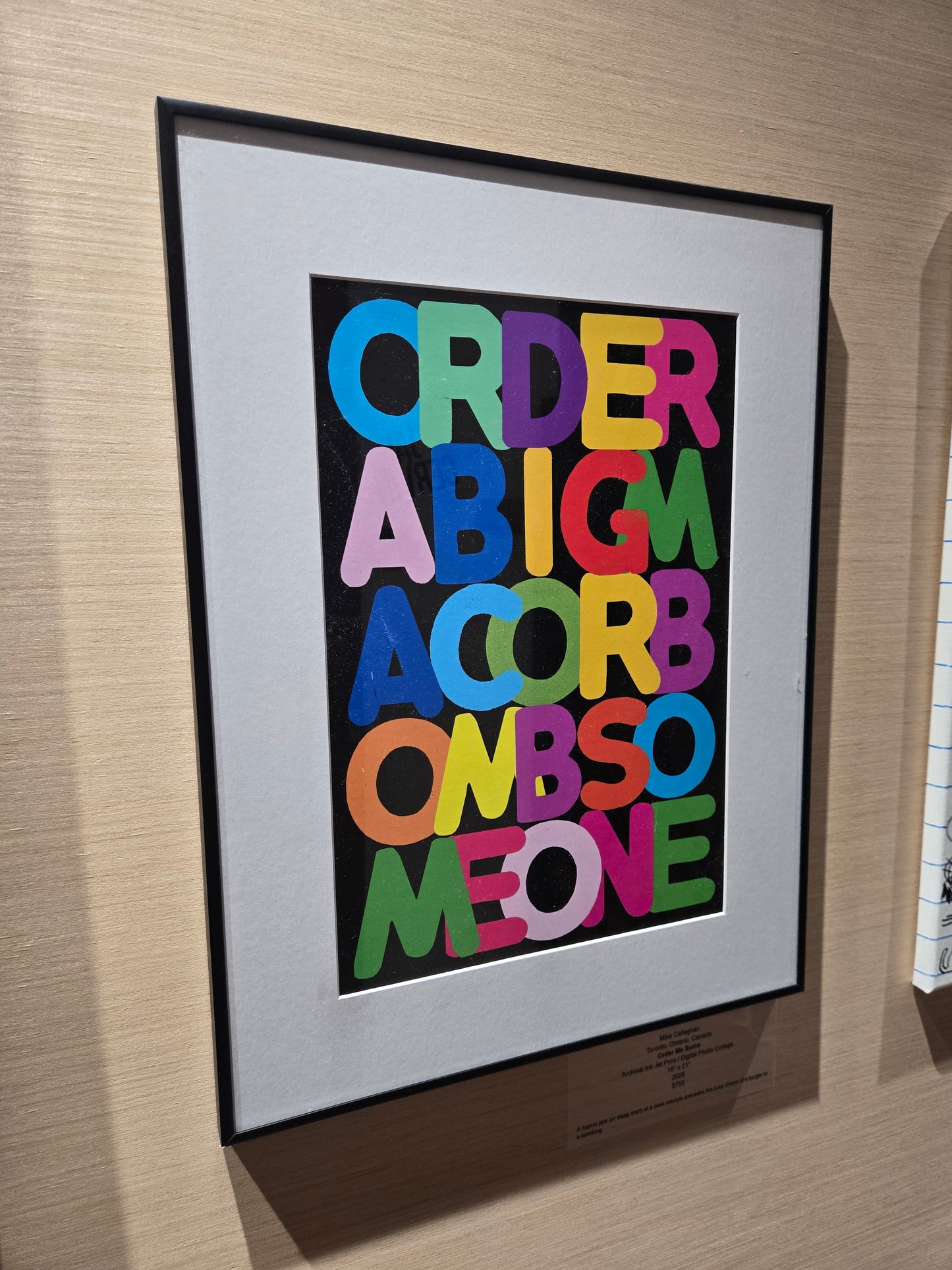 "Order Me Some" by Mike Callaghan