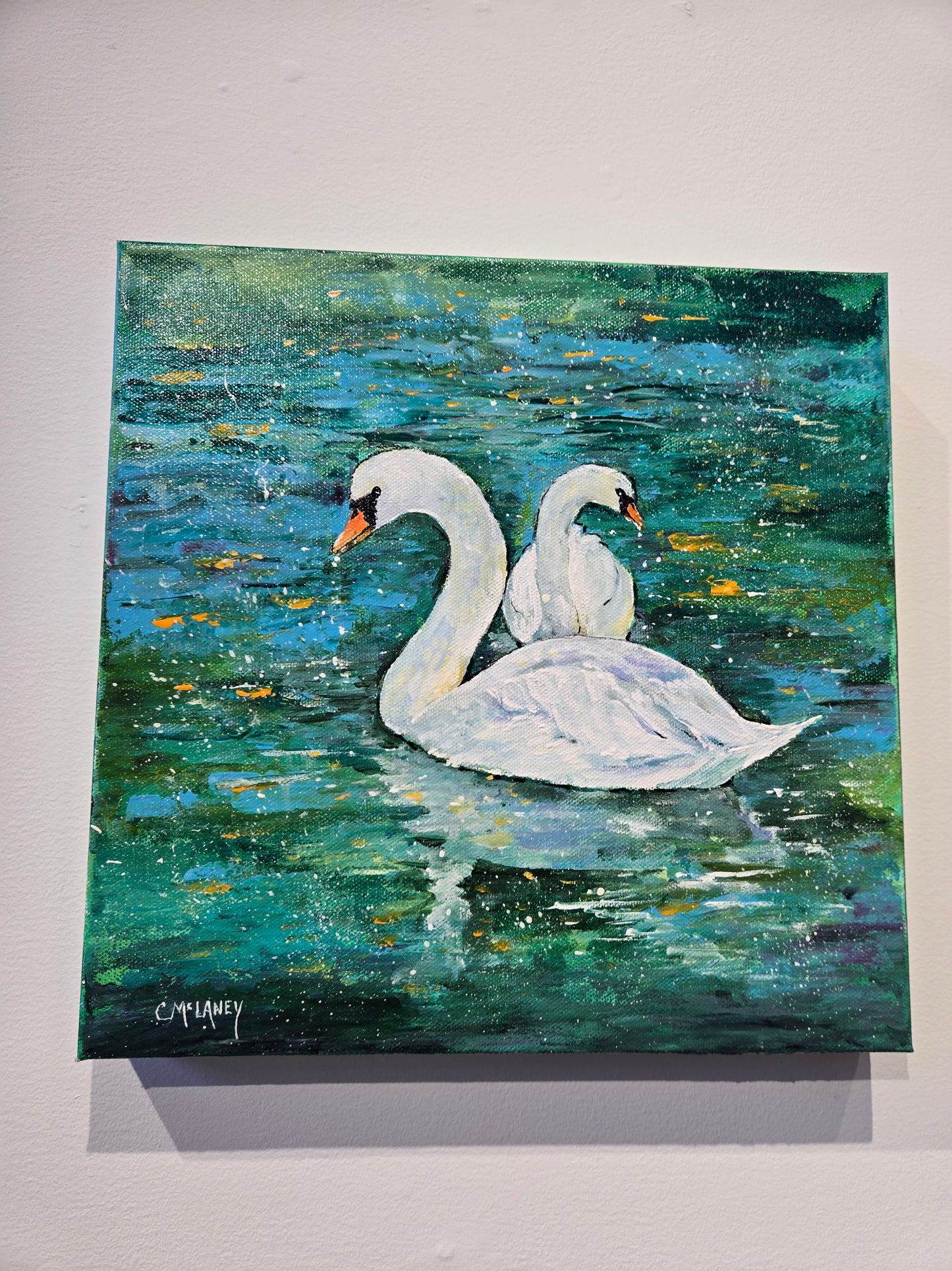 "2 Swans" by Carolyn McLaney