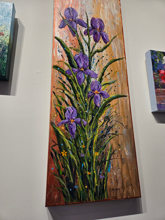 "Purple Iris" by Carolyn McLaney