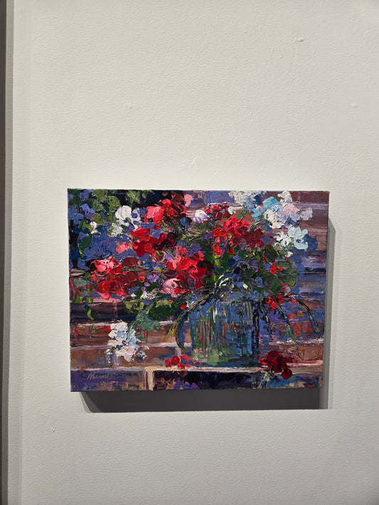 "Monday's Geraniums" by Nancy Jane Earnest