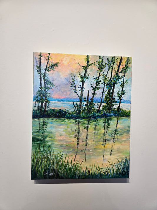 "Peace by water" by Carolyn McLaney
