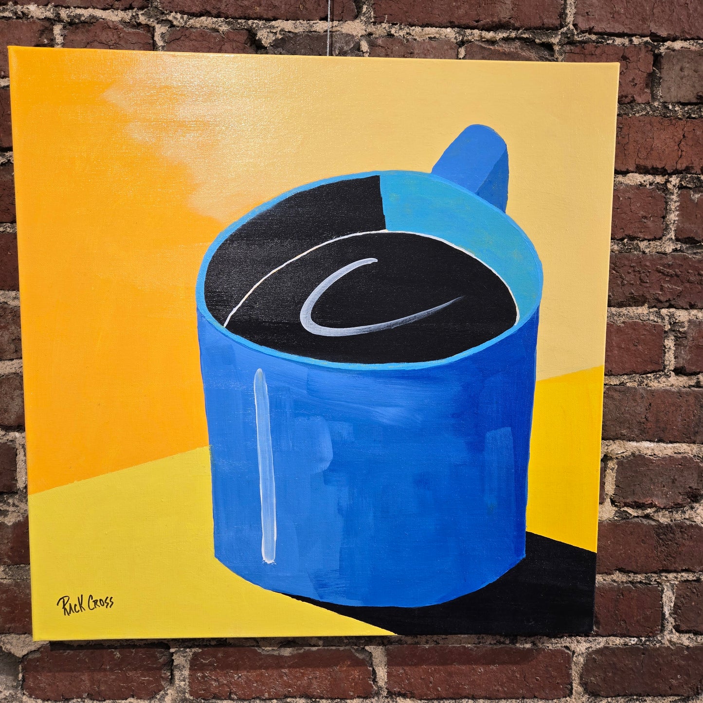 "Blue Coffee Mug" by Rack Cross