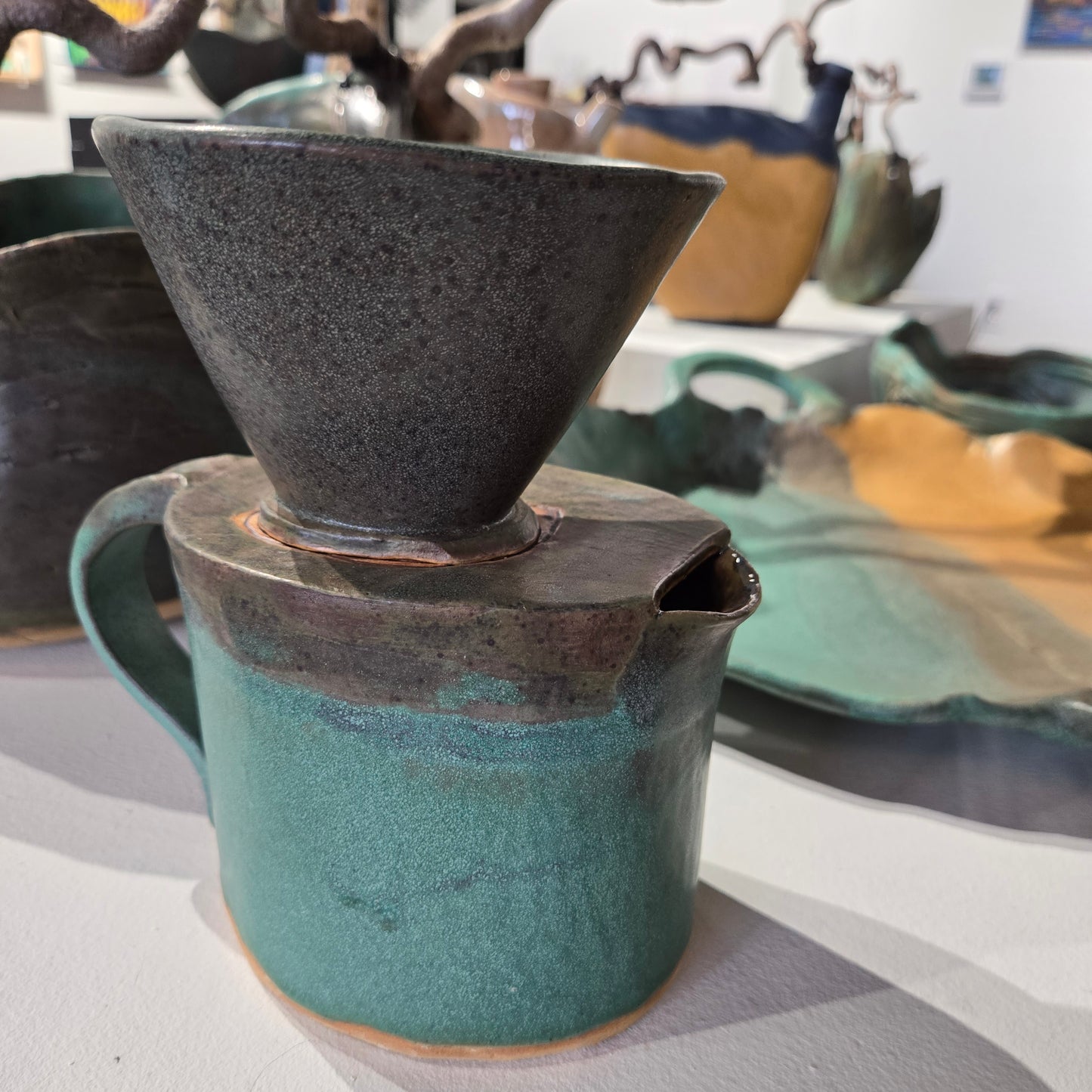 "Two cup coffee Pourover " by Nancy Fischman