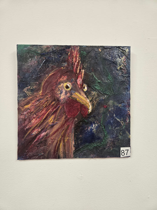 "Lone chicken" by Unknown