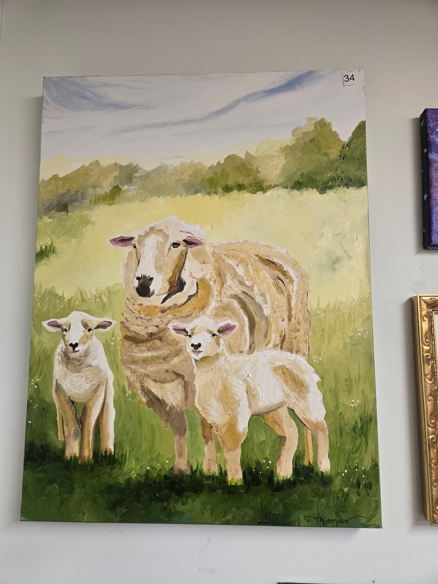 "Pasture lambs" by Beverly Thomas Jenkins