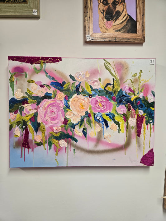 "Cosmic flowers" by Beverly Thomas Jenkins
