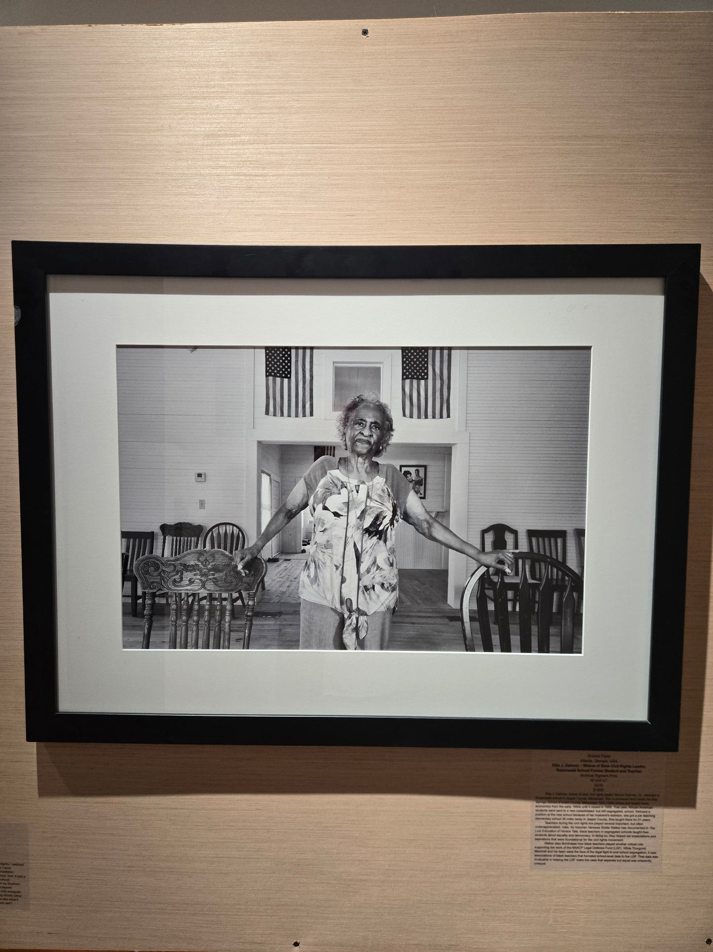 "Ellie J. Dahmer – Widow of Slain Civil Rights Leader,  Rosenwald School Former Student and Teacher" by Andrew Feiler