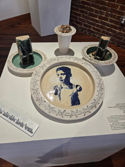 "Portrait of Mahmoud Ajjour (U.S. tax dollars at work)" by Margaret K. Haydon