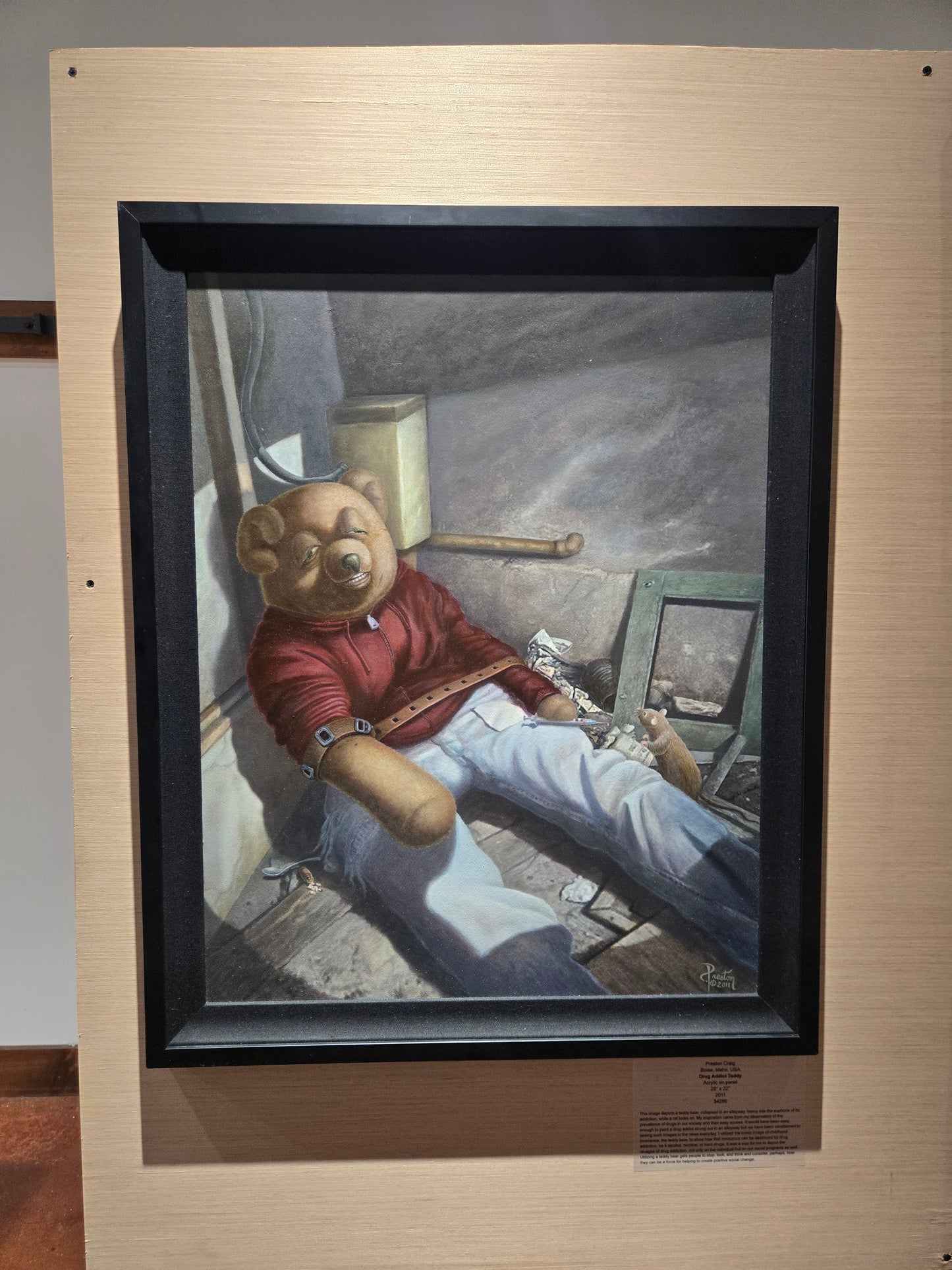 "Drug Addict Teddy" by Preston Craig