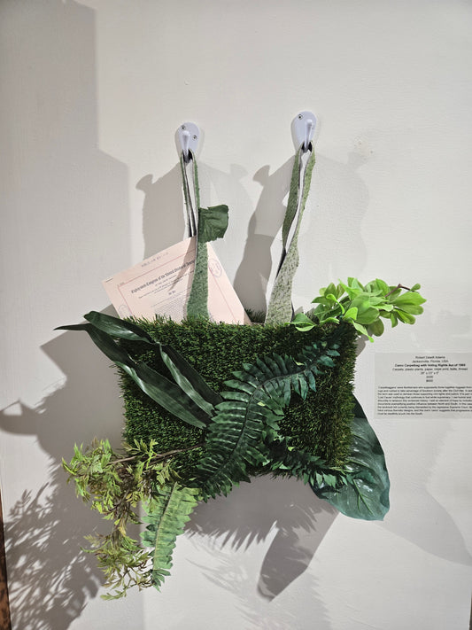 "Camo Carpetbag with Voting Rights Act of 1965" by Robert Dewitt Adams