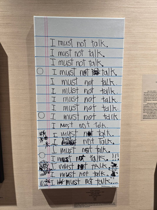 "I Must Not Talk" by Susan Lachmann